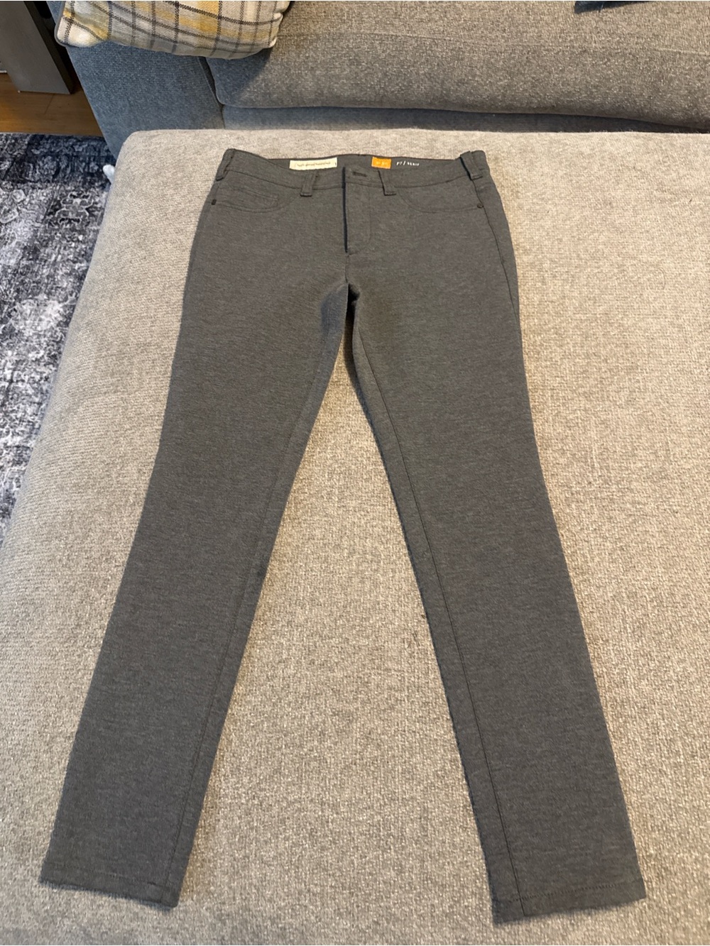 Pilcro & The Letterpress Gray Ponte Skinny Pants Size 30